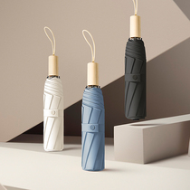 Sun umbrella Sun protection UV protection parasol Female umbrella Large super large girl barometer rain dual-use male folding black glue