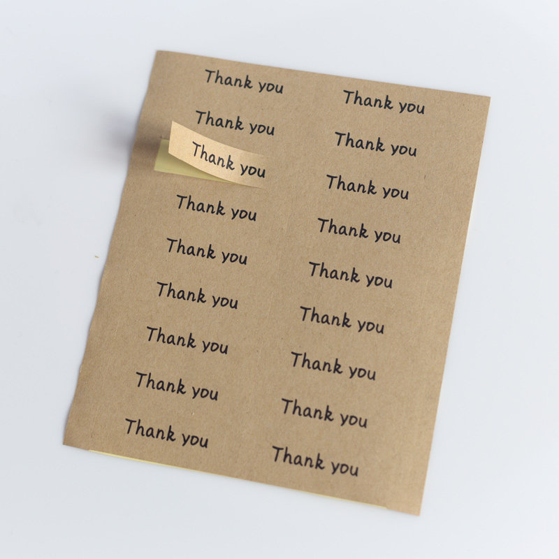 Thank you stickers wedding DYI festive stickers invitations wedding candy box gift bag decoration creative wedding supplies