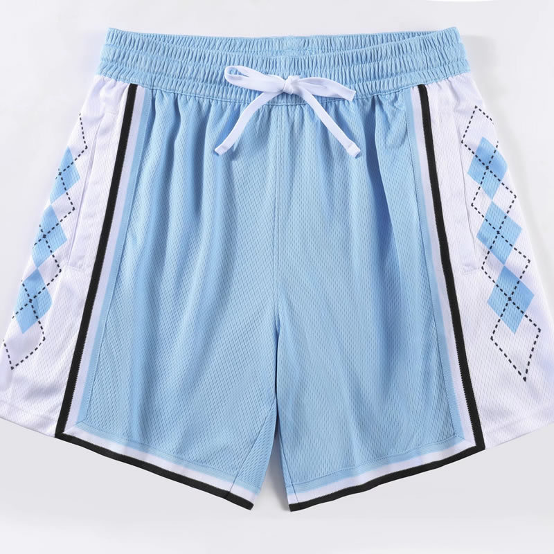 Summer New Ncaa North Carolina University Basketball Shorts Men's Sports Casual Loose Quick-Drying American Training Three-Point Shorts
