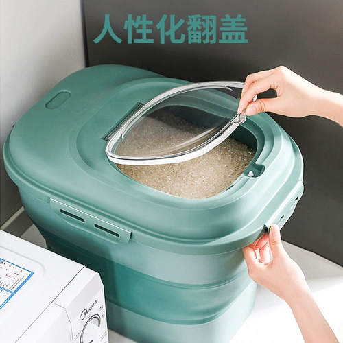 Зазор рис ствол анти -ширина -защищенной герметичный бак Утолщенный домашний установка для хранения риса рис с бочками из рисовой муки