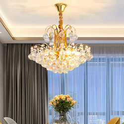 Bedroom Crystal Chandelier, European-Style Dining Room Lamp, Study Lamp, Corridor Entrance Hall Living Room Led Light, Accessible Luxury Modern Minimalist Lamps