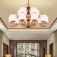 All-Copper Duplex Chandelier, New Chinese-Style Living Room Lamp, Dining Room Rosewood Grand Villa Lighting, Guangdong Zhongshan Lighting Fixtures