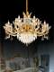 European-Style All-Copper Living Room Crystal Chandelier, Light Luxury French-Style Duplex Villa High-Ceiling Chandelier, New Model Lighting Fixtures