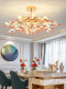 European-Style Living Room, Dining Room, Bedroom Crystal Chandelier, Modern Simple Light Luxury Romantic Wedding Room Princess Room Rose Flower Lighting Fixtures