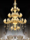 European-Style All-Copper Crystal Large Chandelier for High-Ceilinged Duplexes, Villas, and Self-Built Rural Homes Living Room Chandelier