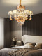 European Light Luxury Living Room Crystal Chandelier, Luxurious and Atmospheric Villa Duplex Floor Dining Room Bedroom Zhongshan New Chandelier