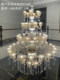 European-Style Villa Mezzanine Chandelier, Duplex Chandelier, Living Room Hollow Luxury and Grand Staircase Crystal Lighting Fixtures