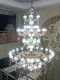 Large Chandelier for Duplex Villa, Simple European-Style Villa, Duplex Villa, French-Style Living Room Crystal Lamp, Grand Ceramic Lighting Fixtures