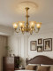 All-Copper American-Style Vintage Living Room Chandelier, European-Style Simple and Elegant Lighting for Villa, Home, Dining Room, Bedroom, Cozy New Model Lighting Fixtures