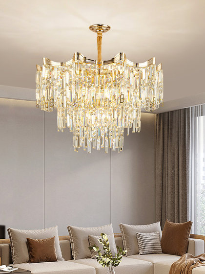 French Light Luxury Crystal Chandelier, Living Room Lamp, Luxurious Post-Modern European Style Dining Room Lamp, Elegant New Bedroom Lighting Fixtures