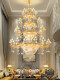 European duplex building villa large chandelier living room lamp simple modern light luxury building mid-floor hotel engineering French lamps