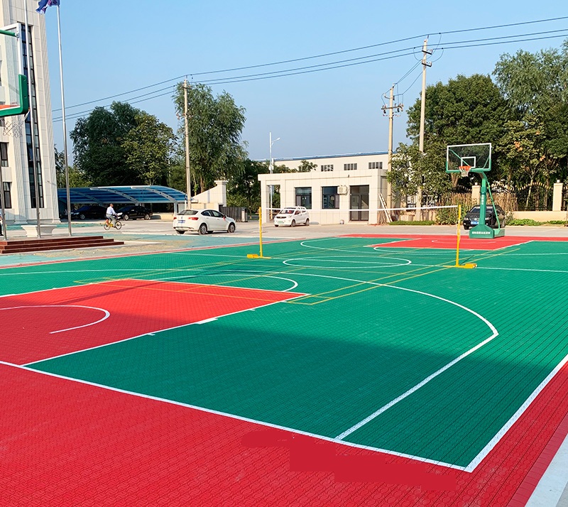 Weibu sports floor school suspended outdoor sports ground basketball badminton court splicing suspended mats