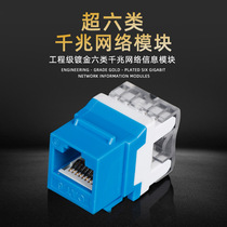 The national standard exceeds six types of network module RJ45 module network cable module information module has been tested.