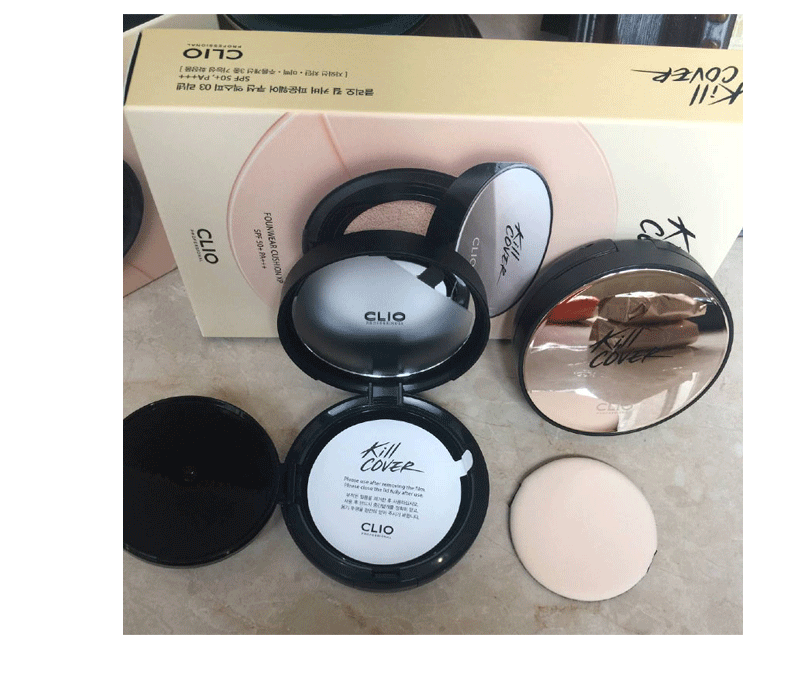 CLIO chính hãng Hàn Quốc 珂莱欧 液 kill cover air cushion BB cream che khuyết điểm trang điểm nude mới ma thuật gương nữ - Nền tảng chất lỏng / Stick Foundation cushion missha trắng