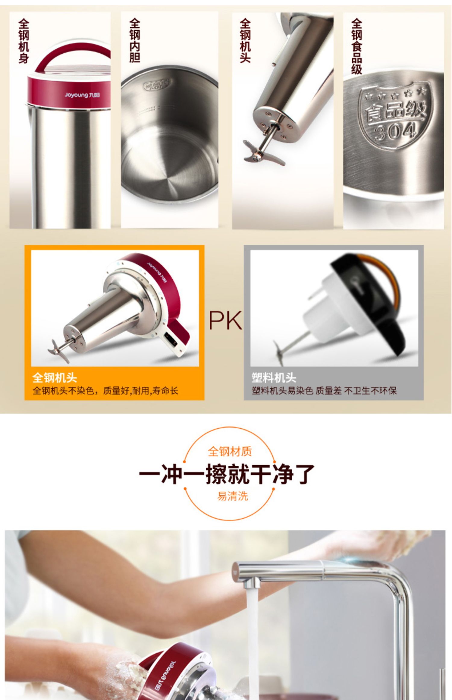 làm sữa hạt bằng máy xay sinh tố 9 Yang Soymilk nhà thông minh tự động nhỏ đa chức năng cửa hàng chính thức trang web chính thức 1-2 người - Sữa đậu nành Maker máy làm sữa hạt unie v3