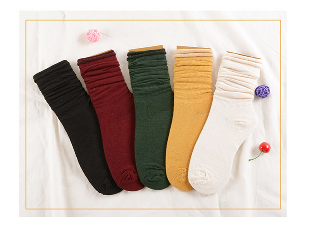 Vớ vớ Hàn Quốc Bộ vớ cotton Nhật Bản mùa thu và mùa đông vớ nữ phiên bản Hàn Quốc của vớ thủy triều Đại học vớ cotton gió vớ nam cổ trung