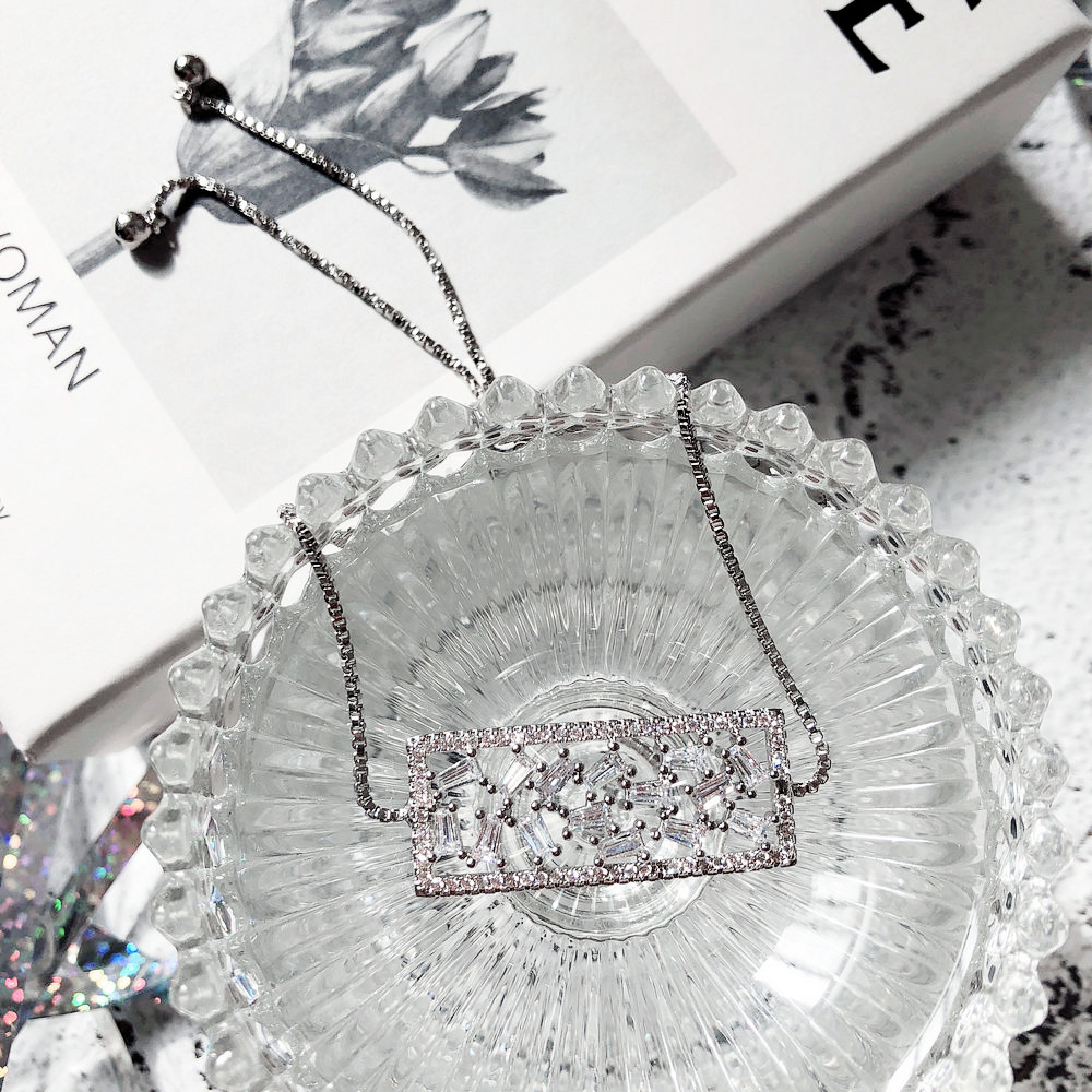 Hàn Quốc bên tinh tế siêu đèn flash zircon bất thường bị hỏng kim cương vẽ vòng đeo tay khảm 300 rhinestone vòng đeo tay hoa