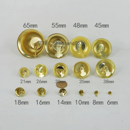 Мегафон, колокольчик, подвеска ручной работы, золотой аксессуар с аксессуарами, 6мм, 65мм