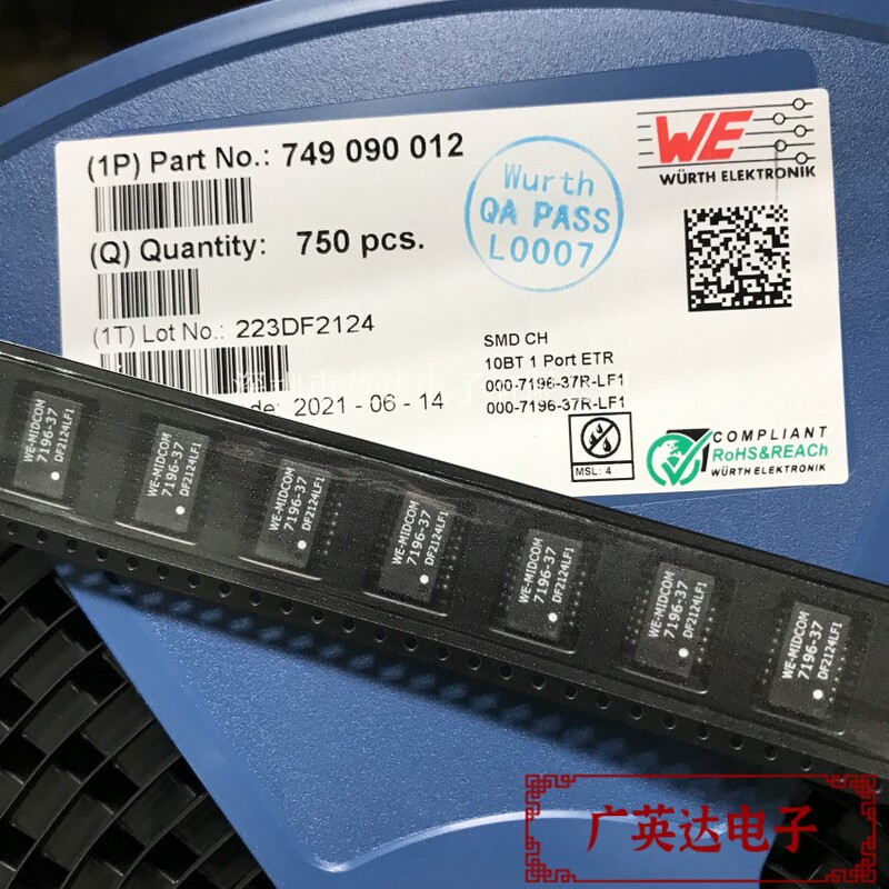 We Original Lan Audio Local Area Network Transformer 350Uh 10/100Base-T 749090012