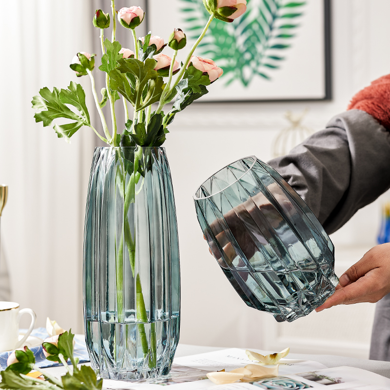 Nordic Creative Simple Living Room Decoration Aquatic Plants Dry Flower Flower Inserting Device Transparent Glass vase ornaments北欧创意简约客厅装饰水养植物干花插花花器ins透明玻璃花瓶摆件 Nordic Creative Simple Living Room Decoration Aquatic Plants Dry Flower Flower Inserting Device Transparent Glass vase ornaments北欧创意简约客厅装饰水养植物干花插花花器ins透明玻璃花瓶摆件