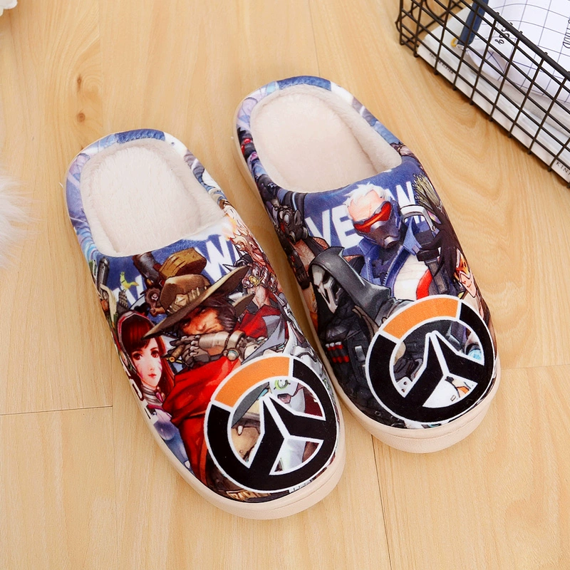 Dép bông Gintama đánh vào phim hoạt hình của phụ nữ khổng lồ cộng với phim hoạt hình nhung ấm áp quanh nhà mùa thu và mùa đông