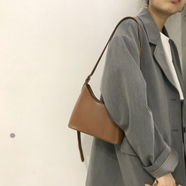 Autumn brown bag 2021 new fashion high-end texture niche one-shoulder messenger bucket bag female wild western style