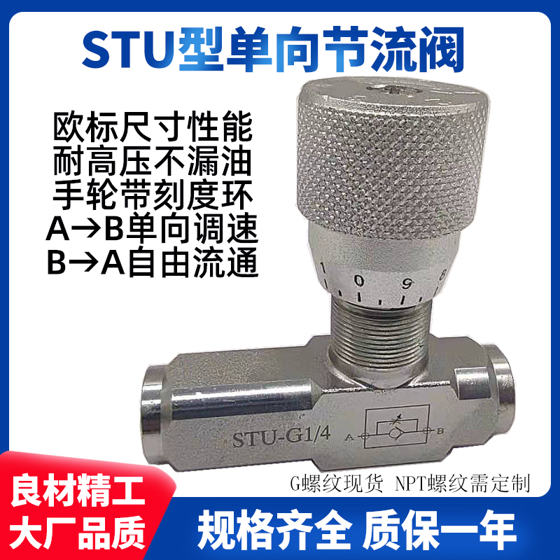 Hydraulic single bi-directional speed control throttle STU-G1 4STB-G3 8NPT2BSP VRFU90 VRFB VURF