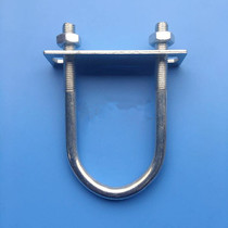 Iron galvanized U-Bolt U-shaped clamp fixed semicircular pipe clamp M8 * 22 35 42 48 60 110mm