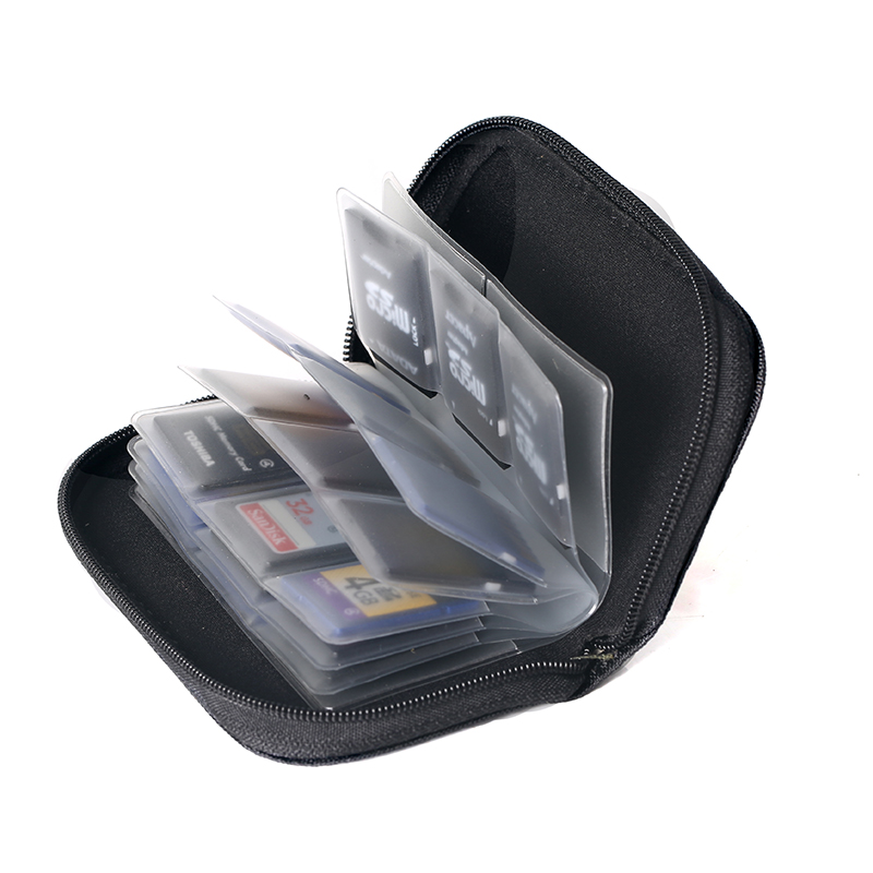 Backpacker GQ-22 grid card position CF SD digital single-eye camera memory card storage bag memory card storage box bag