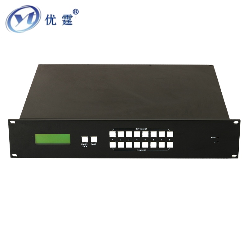 HDMI matrix 8 in 8 out seamless switching Hybrid card DVI VGA SDI HDBesT with stitching function