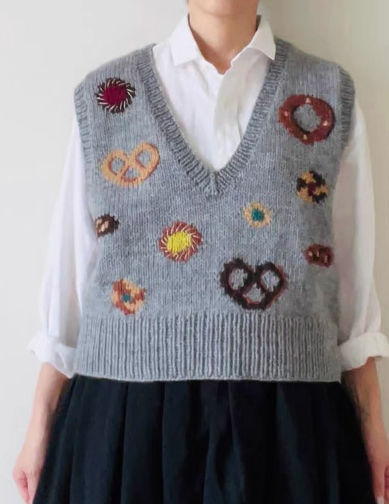 Donghai 2025 Autumn and Winter New Material Kit, Bread Vest, Original Thread Material