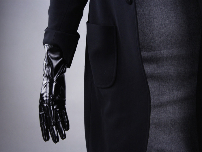 Tech Gloves Faux Patent Leather Wrist Long Short Coffee Black White Touchscreen 28cm LLDLLNT
