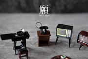 mâm đĩa than audio technica Retro hoài cổ tám mươi chín mươi Máy may TV bàn tròn điện thoại vinyl ghi nội thất tủ lạnh dán - Máy hát máy chơi đĩa than