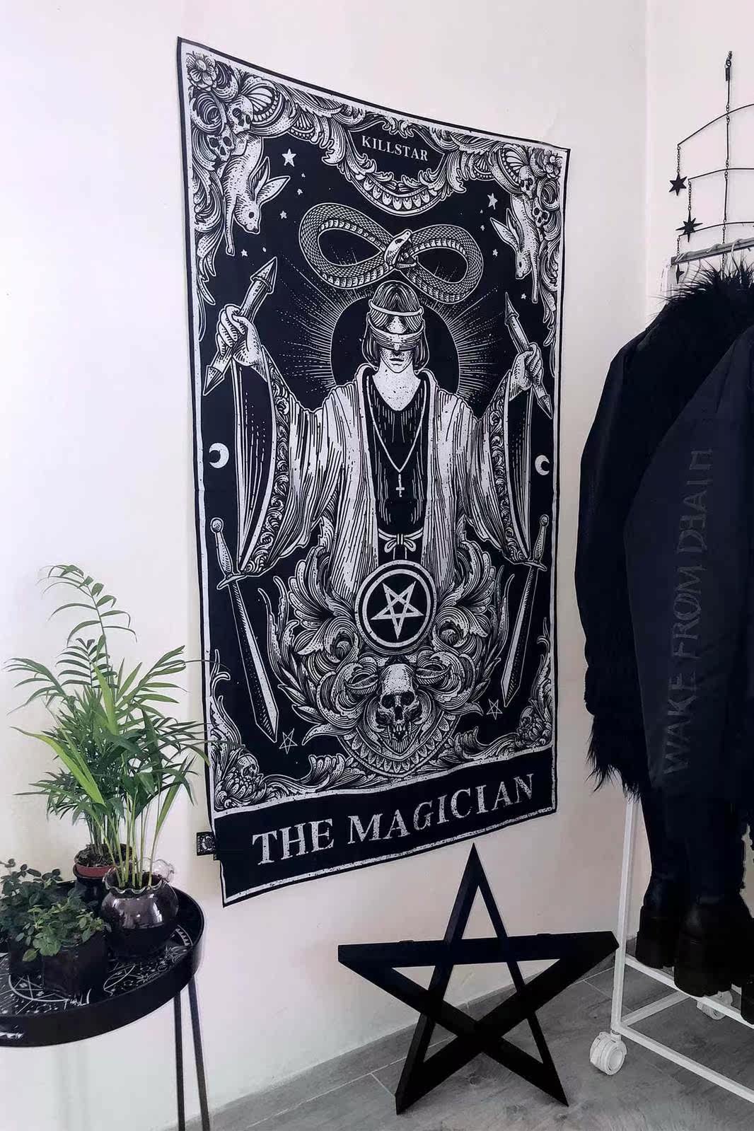 Гобелен killstar哥特暗黑magician摇滚朋克亚文化二次元家居挂图挂画