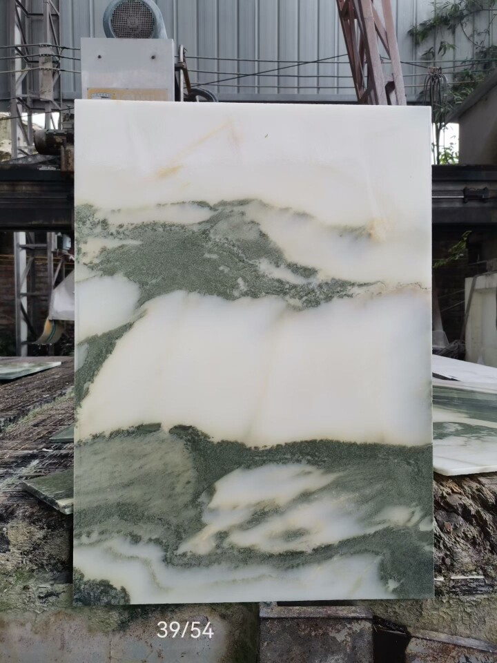天然大理石山水画