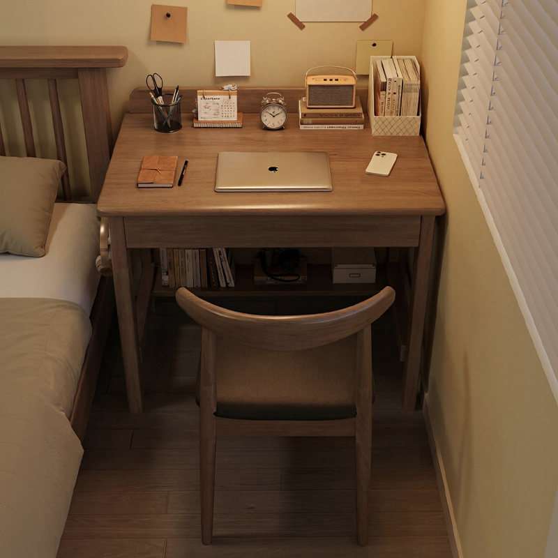 Solid Wood Narrow Desk Student Home Small Apartment Bedroom Study Table Office Workbench Writing Desk Computer Desk