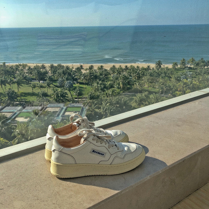 Handmade Shoes by Chendan Chen Dan Women's Shoes @Because White Shoes Flat Casual Genuine Leather Sneakers Handmade Shoes by Chendan Chen Dan Women's Shoes @Because White Shoes Flat Casual Genuine Leather Sneakers