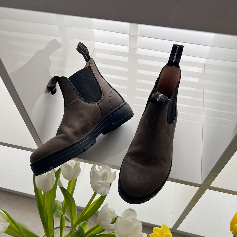 [Korean Drama Heroine Vibe] Kim Hee-Jin's Same Style Work Boots Chelsea Boots Chimney Boots Chen Dan