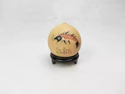 Natural planting gourd Egg gourd pure hand-carved ink carved pendants