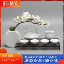 Personality ornaments home accessories creative new Chinese furnishings living room tray decoration flower tea room tea table Zen soft dress