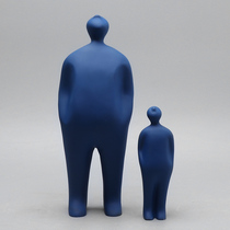 Modern light luxury creative standing figure sculpture small decoration living room desktop desk crafts decoration