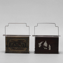 New Chinese creative wrought iron box decoration model room living room coffee table desktop retro art soft decoration