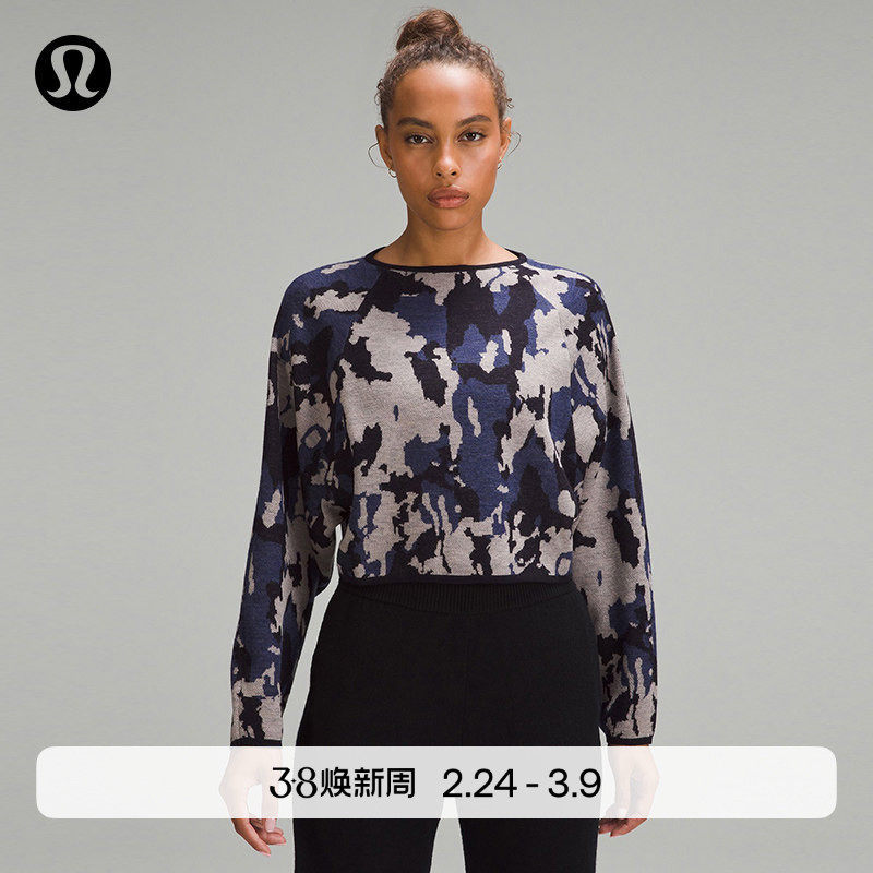 Lab Women's Wool-Blend Loose-Fitting Knit Sweater Breathable丨Lululemon丨Lw3Gzvs
