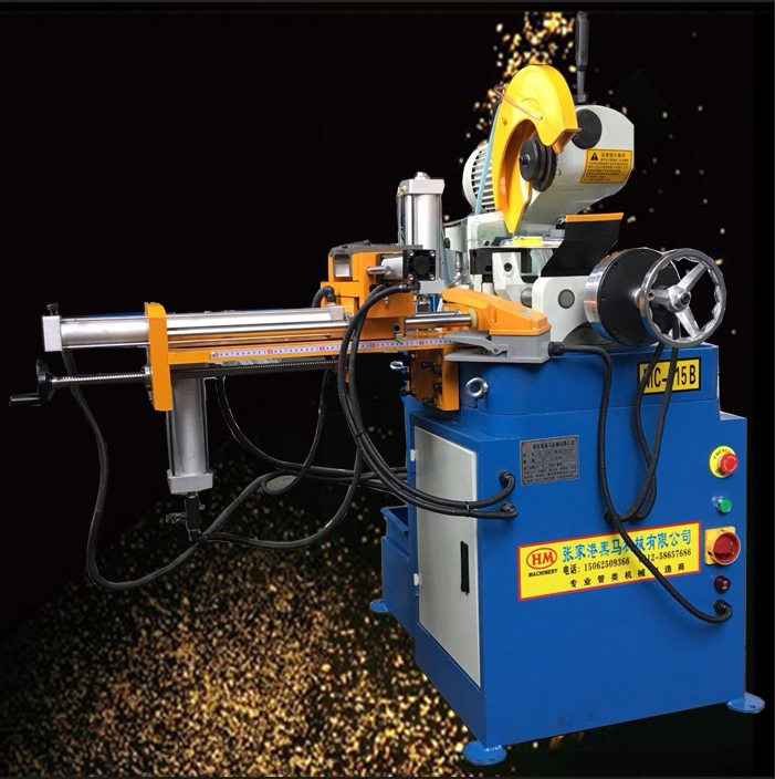45 degree bevel pipe cutting machine burr-free steel pipe cutting machine water saw miter saw 315B metal round bevel