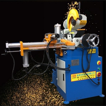 45 degree bevel pipe cutting machine burr-free steel pipe cutting machine water saw miter saw 315B metal round bevel