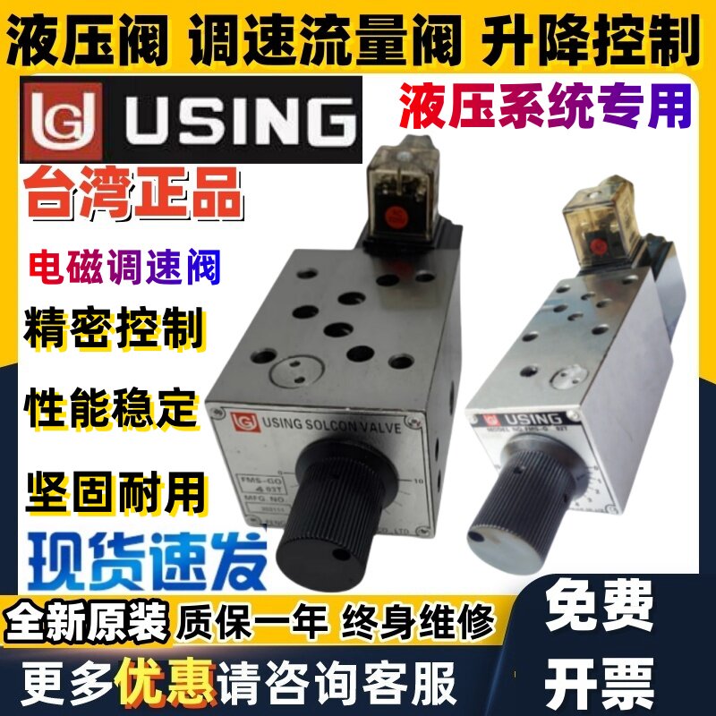 Taiwan USING solenoid speed control valve FMS-GO4-03T FMS-G4-02T G04 G06 02P B A