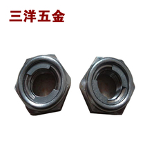 Galvanized all-metal hexagon lock nut iron self-locking nut m3-m24