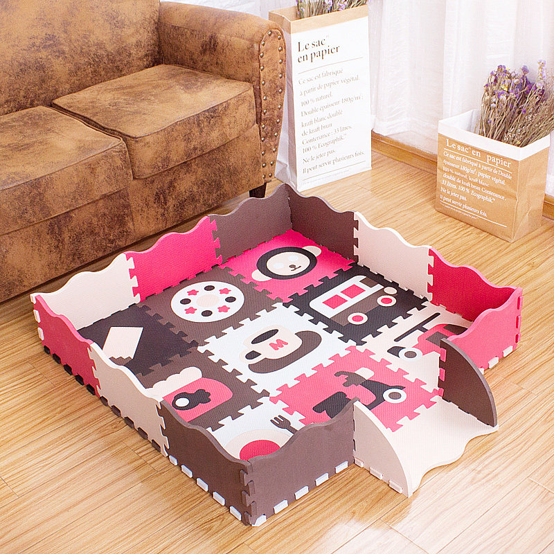 Clear Barn Special Price Foam Splicing Ground Mat Children Climbing Mat Game Crawling Mat Puzzle Floor Mat Thickened Fence