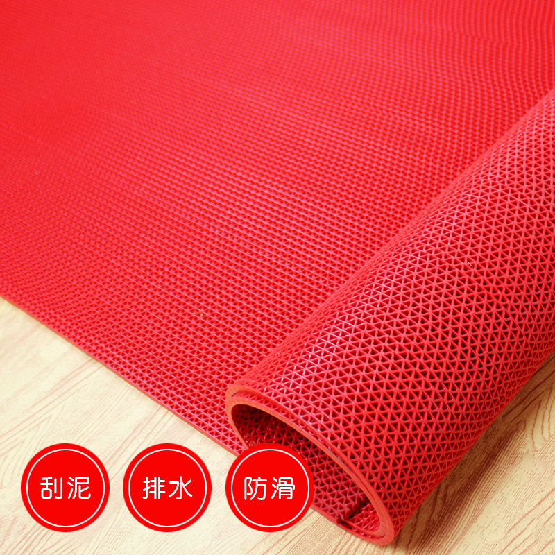Bathroom slip mat PVC plastic hollowed-out footbed Makeup Room Bathroom Door Outdoor waterproof mat Shower floor mat