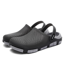 Sandals mens Baotou summer outdoor beach shoes Mens volleyball water wading river tracing shoes Mens cave shoes leisure half-drag vacation